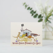 Bad Jesus Ponies Postkarte (Stehend Vorderseite)