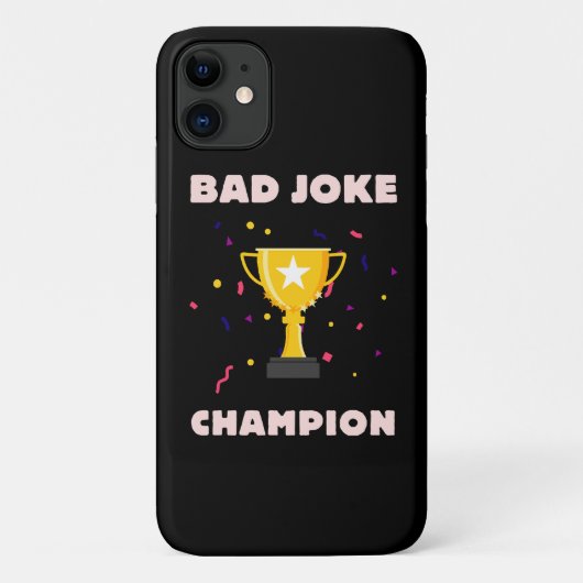 Bad Joke Champion Case-Mate iPhone Hülle (Rückseite)