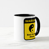 Bad Karma Warning Tasse (VorderseiteRechts)