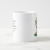 BAD KATTITUDE Funny Grumpy Cat Parent Jumbo-Tasse (Vorderseite)