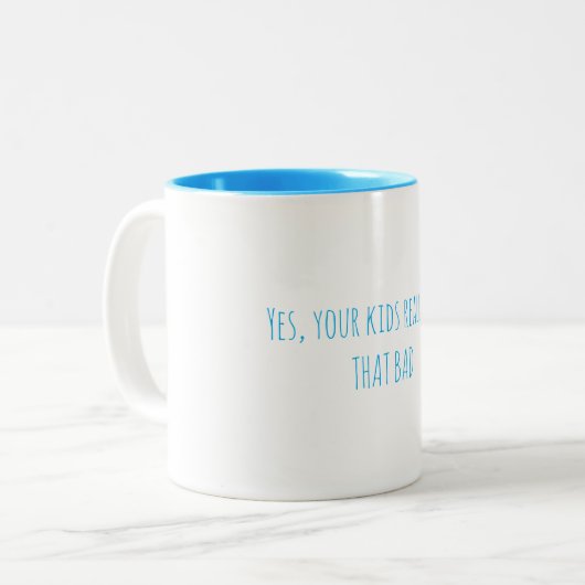 Bad Kids Coffee Cup Zweifarbige Tasse (Vorderseite Links)
