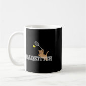 Bad Kitten Funny Badminton Cat Lovers Pub Kaffeetasse (Links)