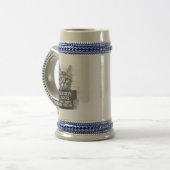 Bad Kitty Cat Police Arrest Foto Funny Bierglas (Vorderseite Links)