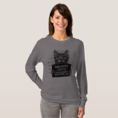 Bad Kitty Cat Police Arrest Foto T - Shirt (Vorne ganz)