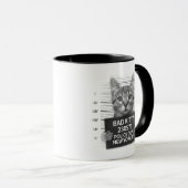 Bad Kitty Cat Police Foto Funny Coffee Tasse (VorderseiteRechts)