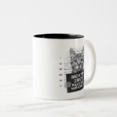 Bad Kitty Cat Police Foto Funny Coffee Tasse (VorderseiteRechts)
