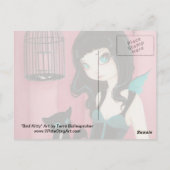 Bad Kitty - Fairy Postcard Postkarte (Rückseite)