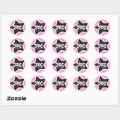 Bad Kitty Little Pink Stickerz Runder Aufkleber (Blatt)