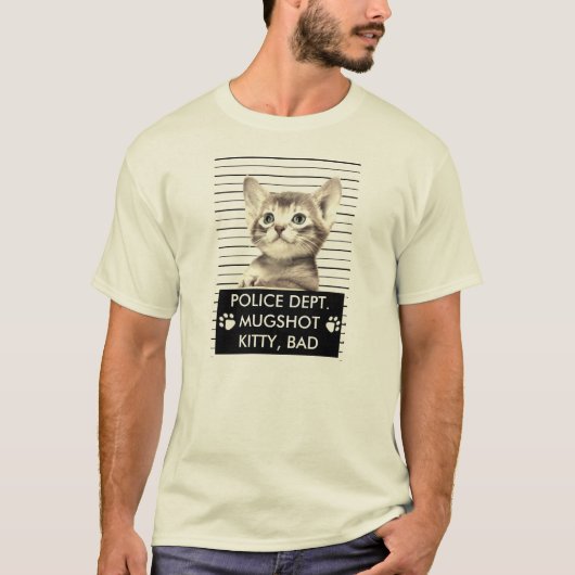 BAD KITTY MUGSHOT T - SHIRT (Vorderseite)