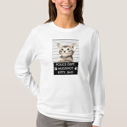 BAD KITTY MUGSHOT T - SHIRT (Vorderseite)