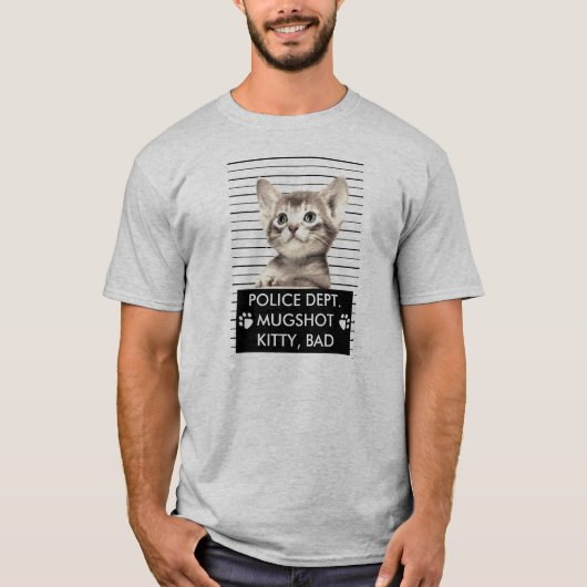 BAD KITTY MUGSHOT T - SHIRT (Vorderseite)