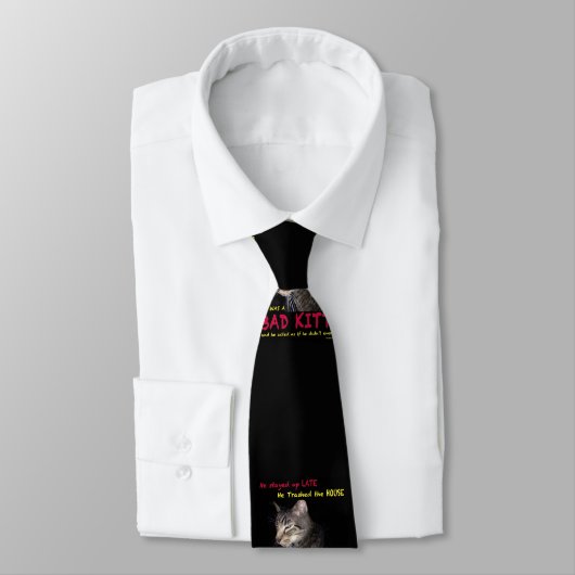 Bad Kitty Neck Tie Krawatte (Gebunden)
