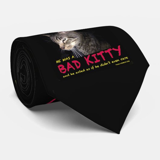 Bad Kitty Neck Tie Krawatte (Gerollt)
