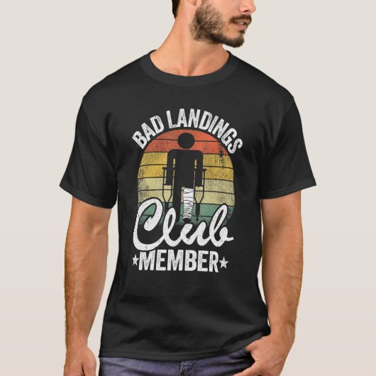 Bad Landing Club Mitglied wird gut verletzen gebro T-Shirt (Vorderseite)