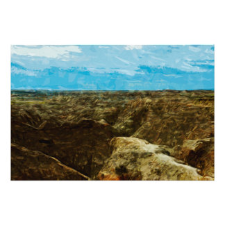 Bad Lands Nationalpark Süd Dakota Abstrakt Fotodruck