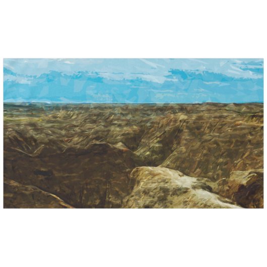 Bad Lands Nationalpark Süd Dakota Abstrakt Tischdecke (Vorderseite (Horizontal))