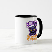 Bad Luck Black Cat Personality Funny Sarcastic Tasse (VorderseiteRechts)