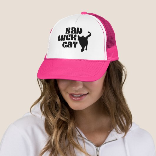 Bad Luck Cat Trucker Hat Truckerkappe (Beispiel)