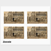 Bad Luck! Rechteckiger Aufkleber (Blatt)