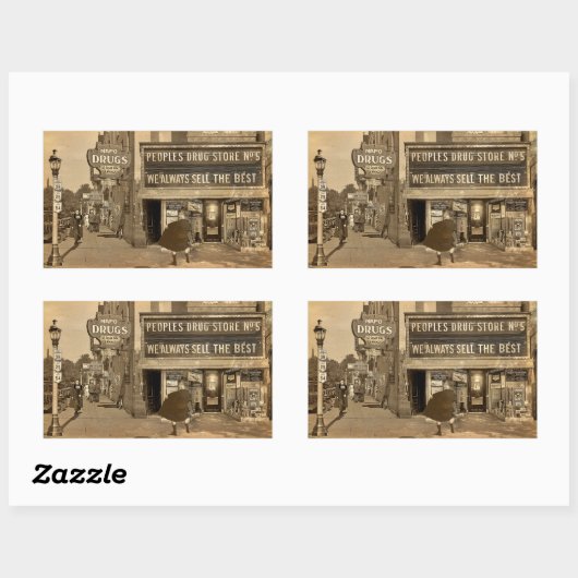 Bad Luck! Rechteckiger Aufkleber (Blatt)