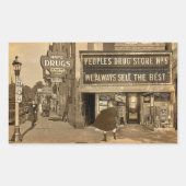 Bad Luck! Rechteckiger Aufkleber (Vorderseite)