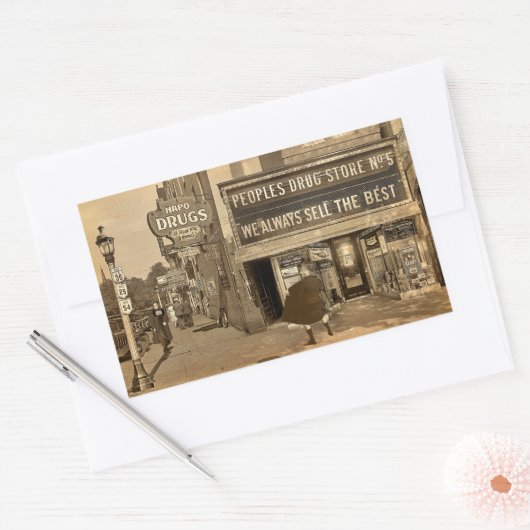 Bad Luck! Rechteckiger Aufkleber (Umschlag)