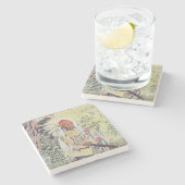 Bad Man Steinuntersetzer (Seitenansicht)