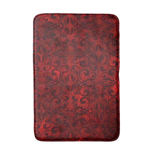 Bad matt/rot/schwarz grunge badematte (Vorderseite Vertikal)