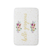 Bad-Matte - Blumenhallo herrlich Badematte (Vorderseite Vertikal)