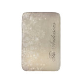 Bad-Matte des Schneeflocke-Goldpersonalisierte Badematte (Vorderseite Vertikal)