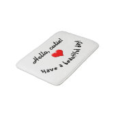 Bad-Matte "hallo, Süsse! " Badematte (Schrägansicht)