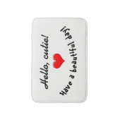 Bad-Matte "hallo, Süsse! " Badematte (Vorderseite Vertikal)