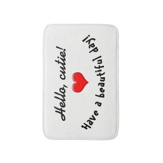 Bad-Matte "hallo, Süsse! " Badematte (Vorderseite Vertikal)