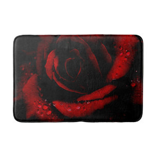 Bad-Matte/Rote Rose Badematte