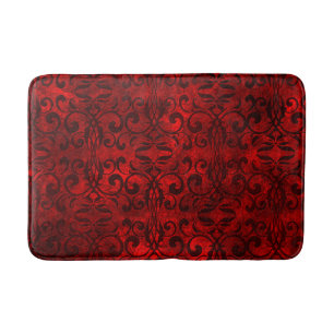 Bad-Matte/roter und schwarzer Schmutz Badematte