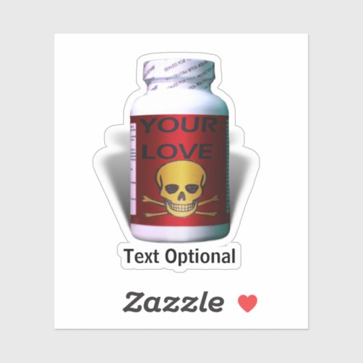 Bad Medicine Anti Valentinstag Aufkleber (Blatt)