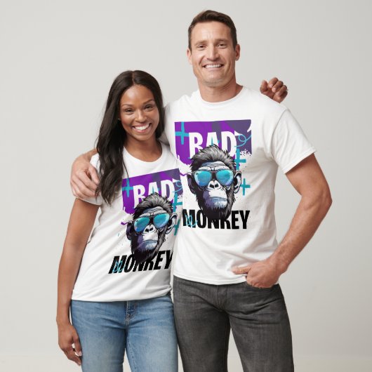 Bad Monkey Attitude - Cooles Gorilla Graphic T-Shi T-Shirt (Unisex)