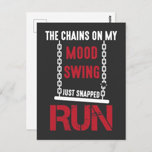 Bad Mood Funny Sarcastic Moody Spaß Postkarte (Vorne/Hinten)