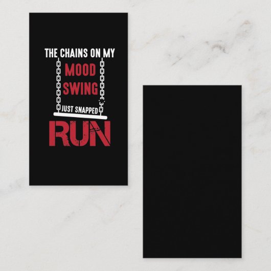 Bad Mood Funny Sarcastic Moody Spaß Visitenkarte (Vorne/Hinten)