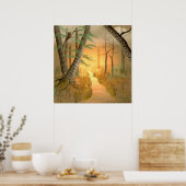 Bad Moon steigender Druck Poster (Küche)