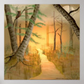 Bad Moon steigender Druck Poster (Vorne)