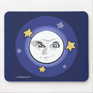 Bad Moon und Stars steigen in Mousepad