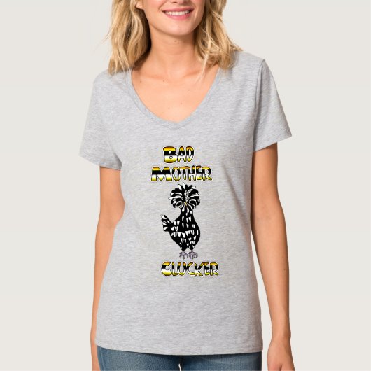 Bad Mother Clucker | Funny Chicken T-Shirt (Vorderseite)