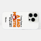 Bad Mouth individuelle Name Case-Mate iPhone Hülle (Rückseite (Horizontal))