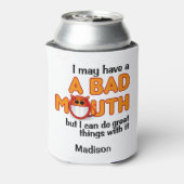 Bad Mouth individuelle Name Dosenkühler (Kanne Rückseite)