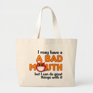 Bad Mouth-Tasche Jumbo Stoffbeutel