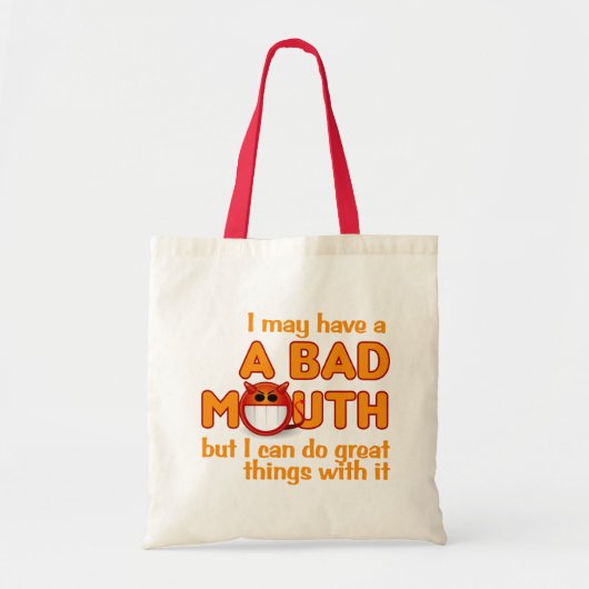 Bad Mouth-Tasche Tragetasche (Vorne)