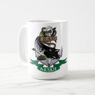 Bad Muskie Wrapped Around Award Boat Anchor Kaffeetasse