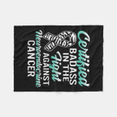 Bad Neuroendocrine Cancer Awareness Net Zebra Ribb Fleecedecke (Vorderseite (Horizontal))