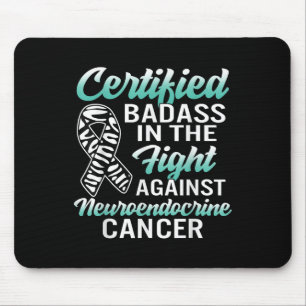 Bad Neuroendocrine Cancer Awareness Net Zebra Ribb Mousepad
